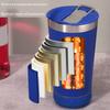 Stainless Steel Insulated Cup Builts In Removable Bluetooth-Compatible Speaker Perfect For Music Lover And Gift
