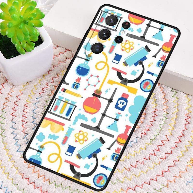 Chemistry Laboratory Seamless Phone Case for Samsung Galaxy note 10 pro S26 Ultra S23 S24 FE S25 S21 S22 PLUS shockproof Cove