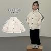 2025 Kids Thick Warm White Duck Down Stand Collar Short Puffer Jacket Boys Girls