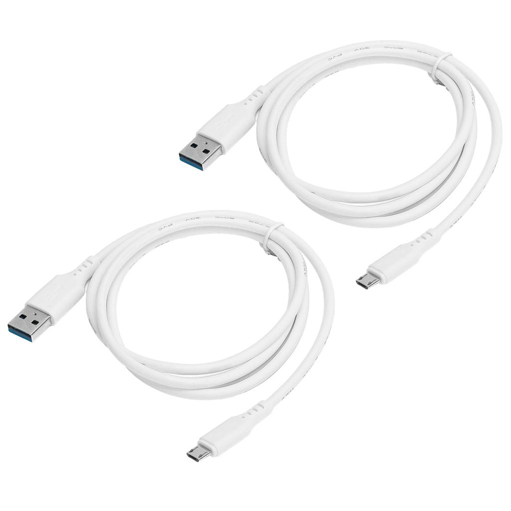 2pcs 1M Charging Data Cable USB Transmission Line Wear Resistant for Android Mobile Phone