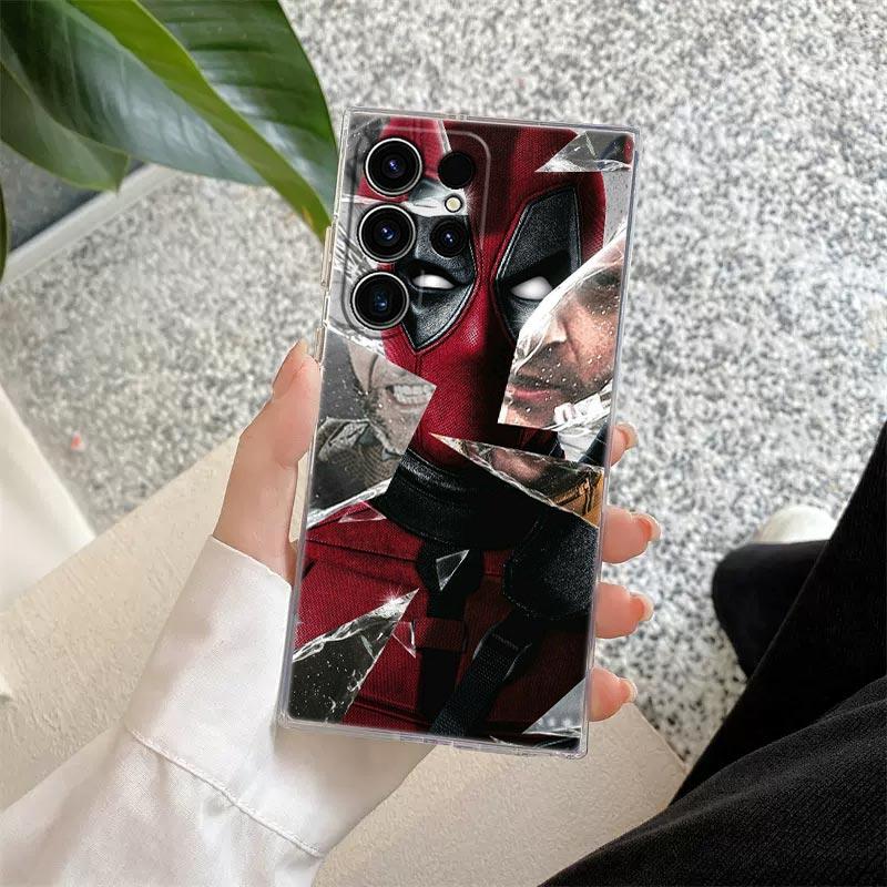 Marvel Ironman Captain America Transparent Case For Samsung Galaxy S26 S25 Ultra S24 S22 S26 Plus S20 S23 S21 S25 FE Clear Cover