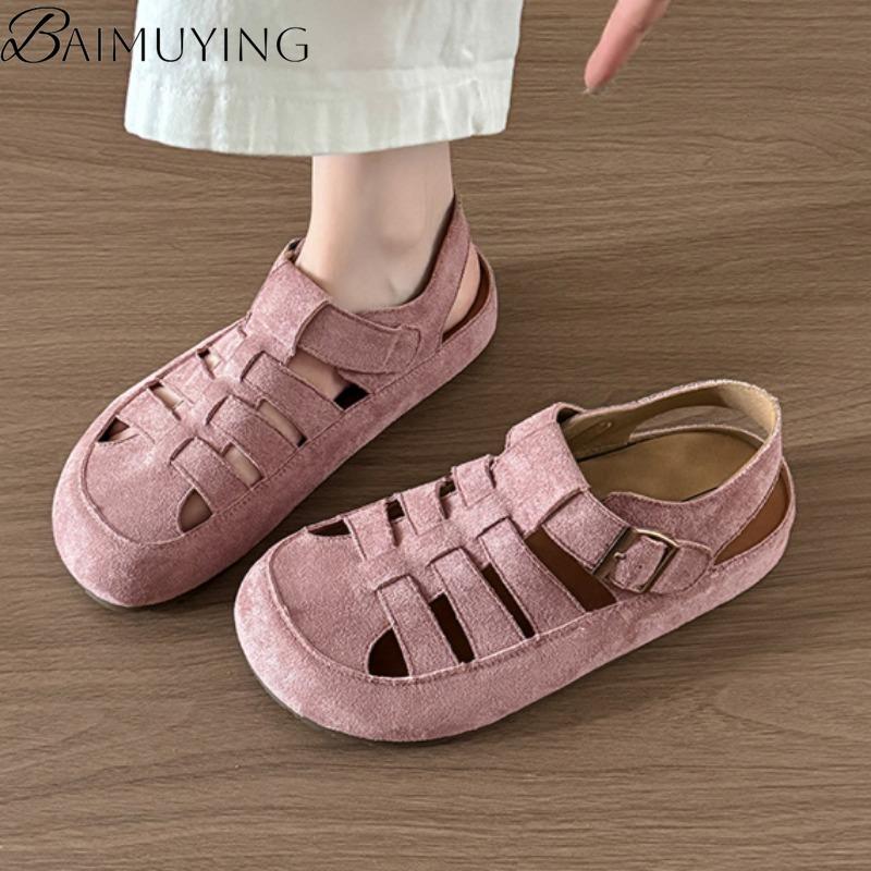Fashion Flats Women Sandals Platform Shoes Woman Casual Loafers Summer 2025 Trend Slingback Walking Shoes Comfort Sandalias De Mujer