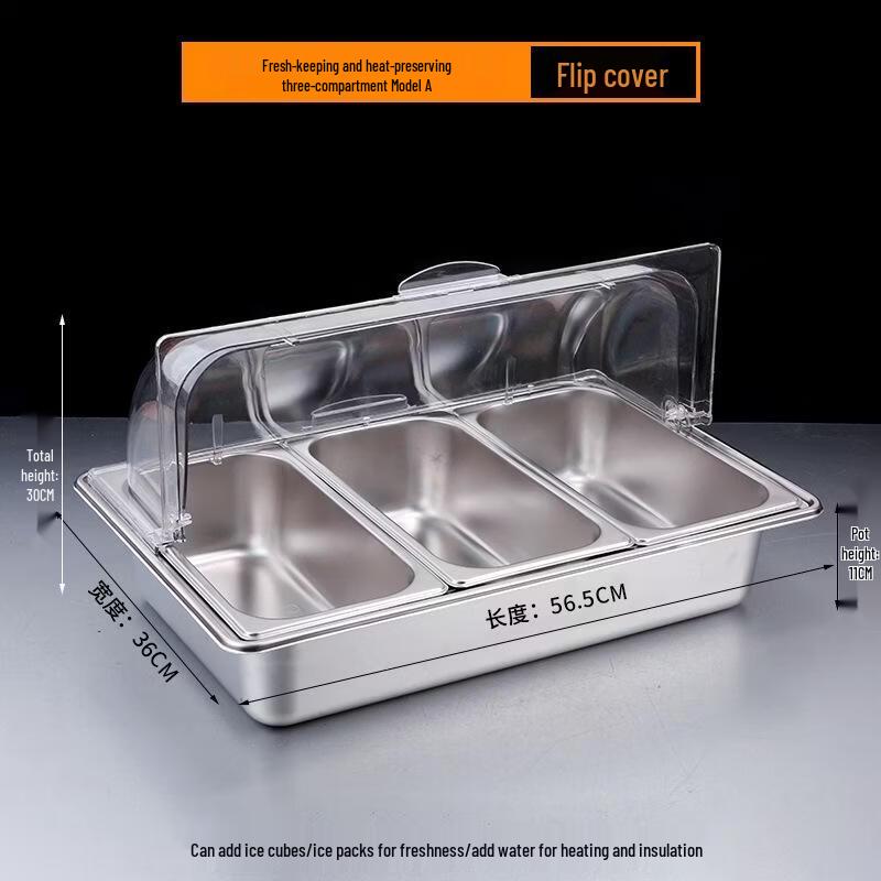 

JINGRX Stainless Steel Food Display & Serving Set
