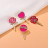 Original Drip Point Drill Brooch Cartoon Cute Lollipop Pink Diamond-encrusted Clothes Decorative Prickly Needle