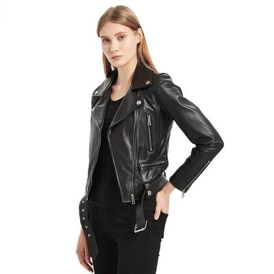 Chaqueta de piel de oveja auténtica natural suave MAPLESTEED de talla china para mujer, chaqueta fina para mujer, ropa de abrigo de piel de cordero auténtica, ropa para mujer