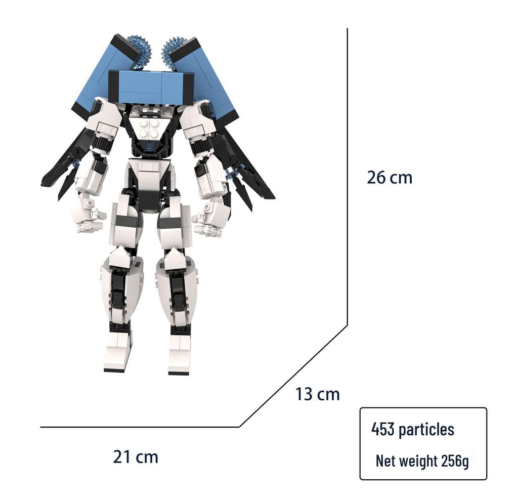 Titan Monitor & Toy Building Block Minifigure Set: Man vs. Toilet Man, Clock Man, TV Man, Audio Man