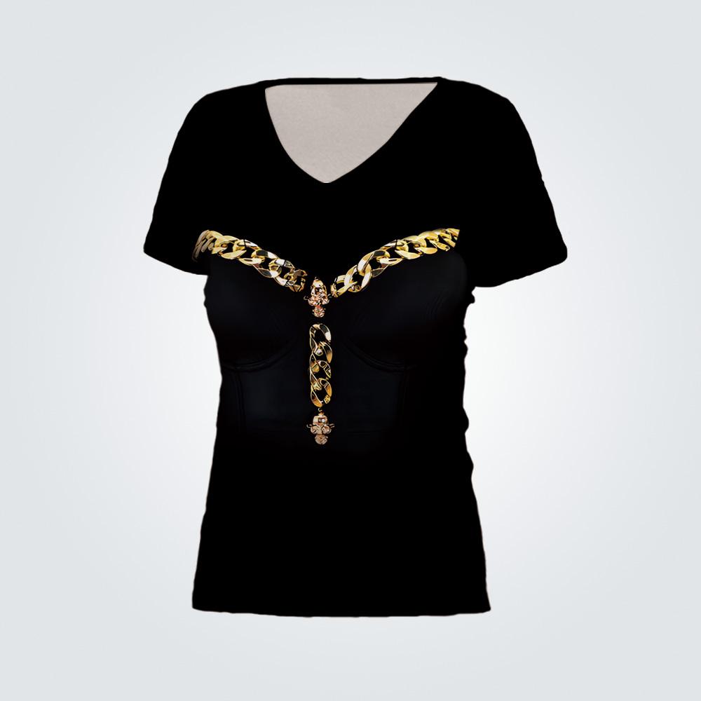 

Летняя одежда Y2K для женщин, футболки, топы с V-образным вырезом, амекадзи, с короткими рукавами, броня, 3D-принт, сексуальная медсестра, легкая одежда XS