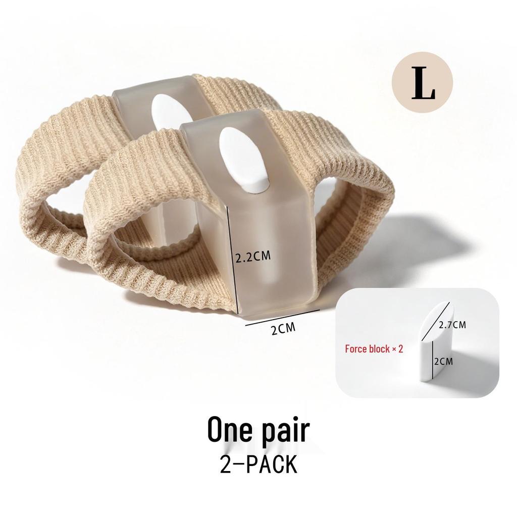 Elastic Perforated Fabric Toe Sleeve and Adjustable Bunion Separator with Transparent Silicone Cap