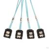 -sas 26p Sff-8088 to 4x 7pin 6gb / S 30agw Adapter Cable Y Latch