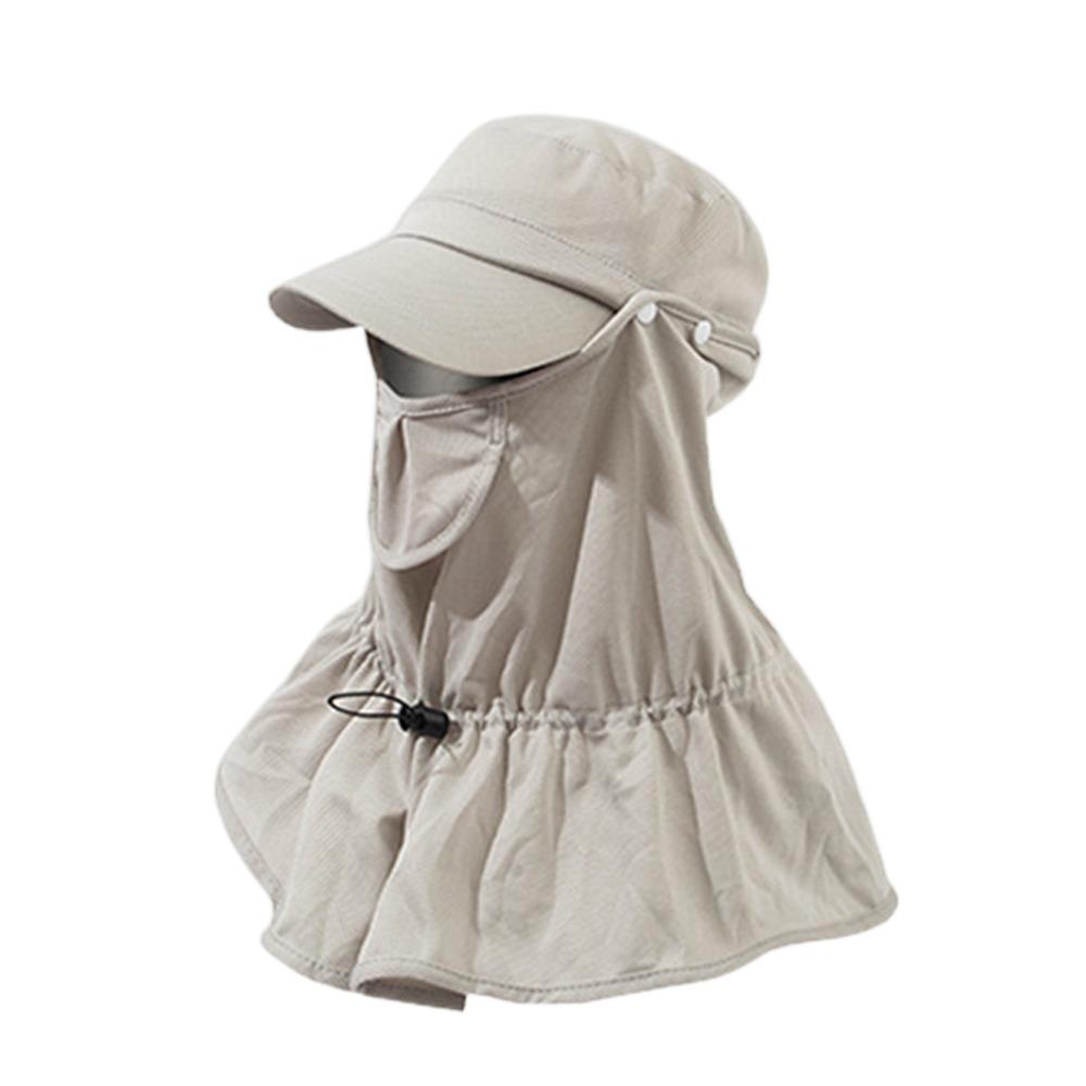 

Полная защита лица и шеи Солнцезащитная кепка для велоспорта Головной убор для велоспорта Мотоциклетная рыбалка Катание на лыжах светло-серый