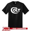 T-SHIRT COLT Noir Chemise Militaire T-shirt Arme Pistolet Fusil Pistolet 2ème Armes à Feu Main T-shirt Unisexe