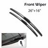 Wiper Front + Rear Wiper Blades Set Kit For Toyota Prius 2003-2009 2008 2007 2006 Windshield Windscreen Rear Window 26"16"16"