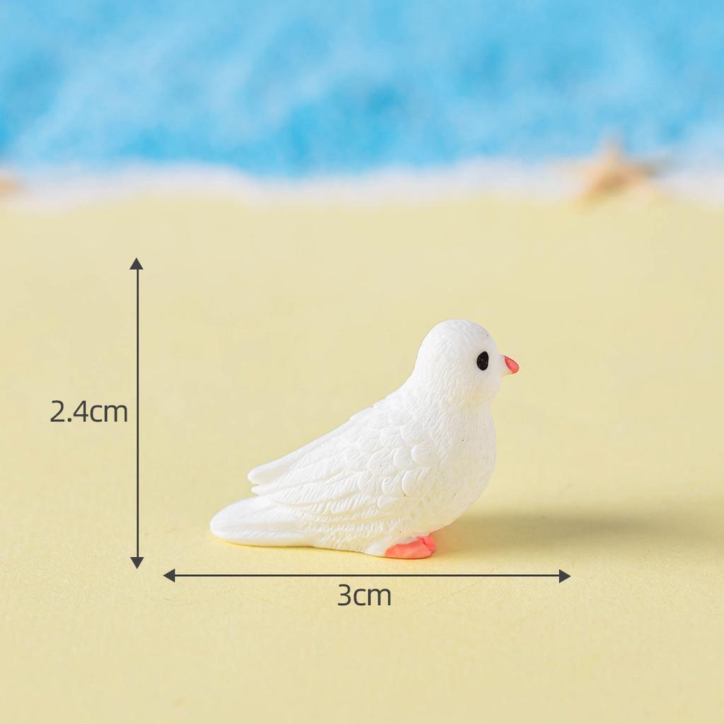 Micro Landscape Sea Bird Seagull Pigeon Miniature Fairy Garden Home Houses Decor Beach Plate Landscaping Decor DIY Accessories