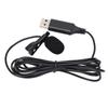 Lapel Microphone Portable Clip On Wired Mini Lapel Microphone with USB Interface for Mobile Phones Cameras