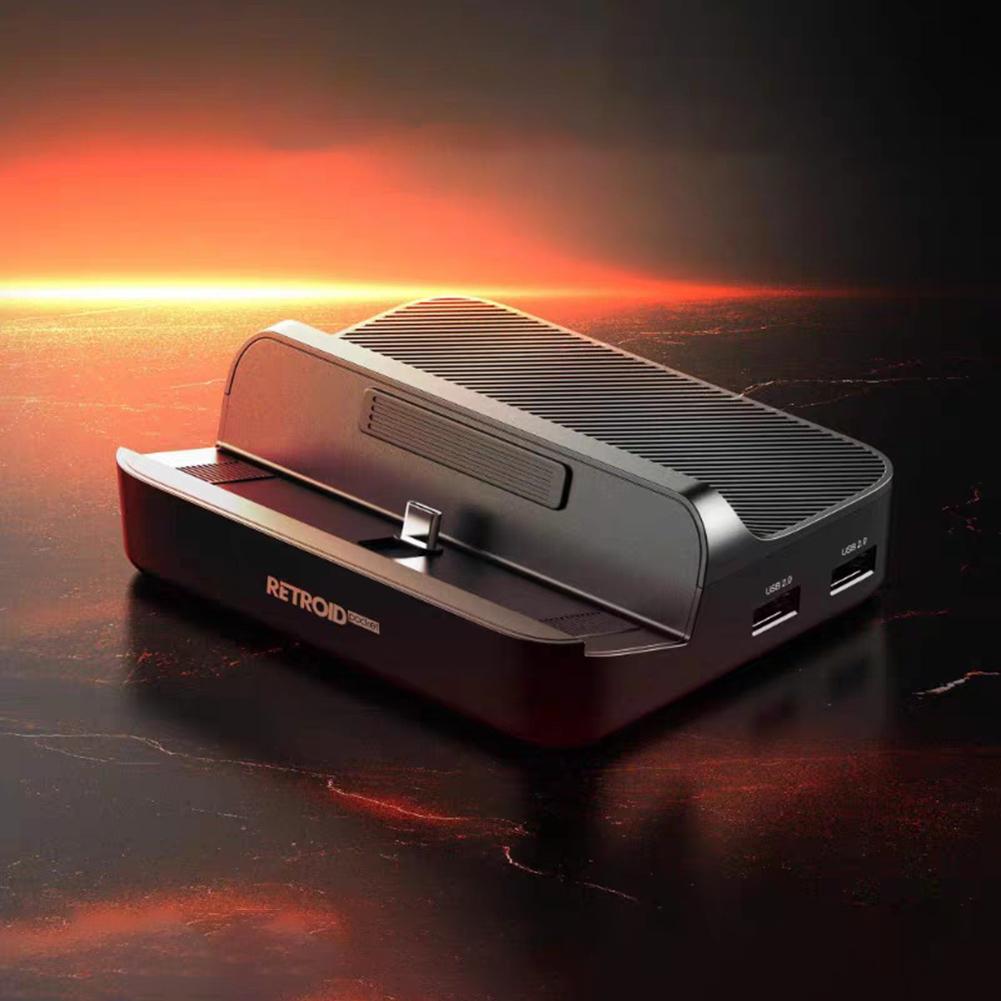 7-в-1 Док-станція для зарядки Retroid Pocket 5 Зарядна станція PD Сумісна з HDMI Док-станція-зарядний пристрій для RP5/RP4/Pro/RP4