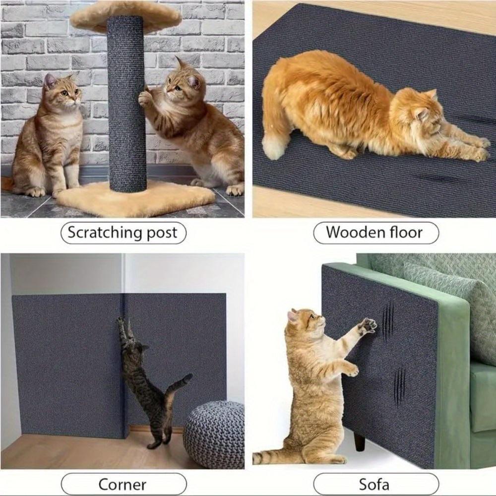 One Piece of Self-Adhesive Cat Scratching Mat, a Sturdy Sisal Protector for Furniture, Customizable Scratching Pad for Safeguarding Couches, Sofas