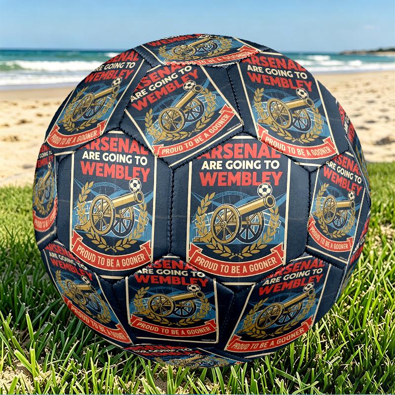 Pallone da Calcio Arsenal F.C. Misura 5, Calcio in PU Resistente all'Usura per Partite, Allenamenti e Pratica Quotidiana, Regalo di Compleanno per Appassionati di Calcio