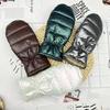 Women Winter Keep Warm Plus Cashmere Full Fingers Mittens Gloves Waterproof Glossy Surface Outdoor Cycling Skiing