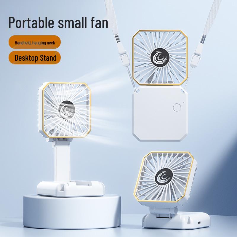 Portable USB Rechargeable Handheld & Desktop Mini Fan - Foldable & Multifunctional