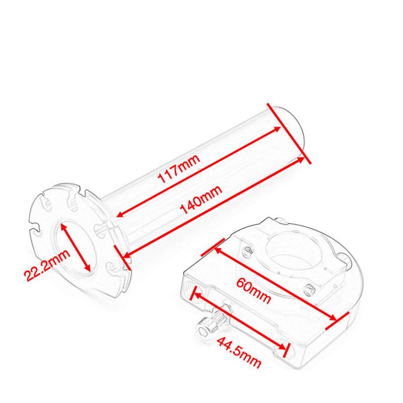 Universal 22mm 7/8" Motorcycle Throttle Twist Grip CNC Aluminum Gas Handle Grip Throttle Knob With Cable For Motorbike