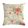 Plant Flowers Bird Linen Pillowcase Furniture Decoration Living Room Bedroom Sofa Car Cushion Pillowcase 45*45Cm