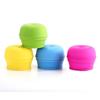 Bottle Lids With Straw Hole Silicone Sippy Cup Lid Elastic Colorful Straw Cup Cover BPA Free Spill-Proof Water Bottle