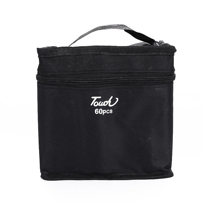 Set de markere cu alcool cu ​​vârf dublu, 48 de culori, pentru proiecte artistice și acuarelă