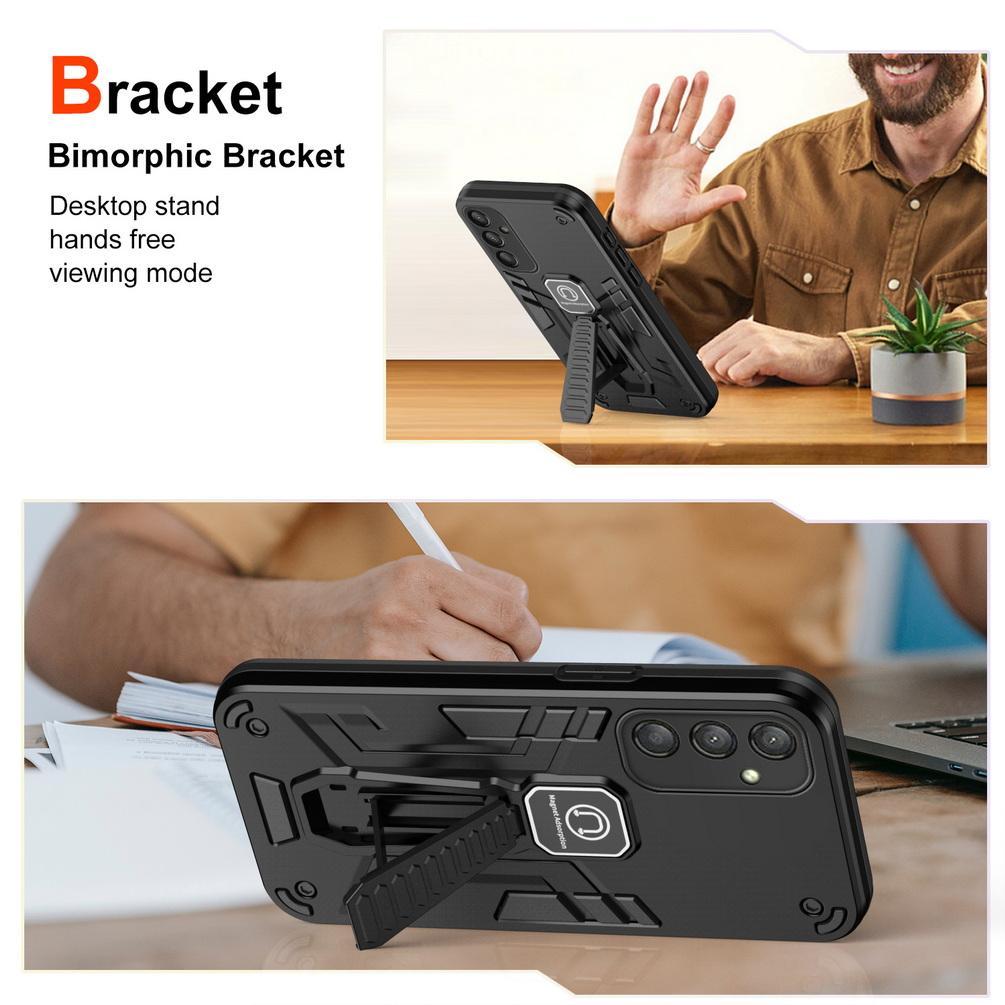 Multiple Bimorphic Bracket Case for Samsung A25 A15 A05 A54 A34 A24 A14 A04 Galaxy A53 A73 A23 A33 A13 A52 A72 A12 A32 A51 Cover