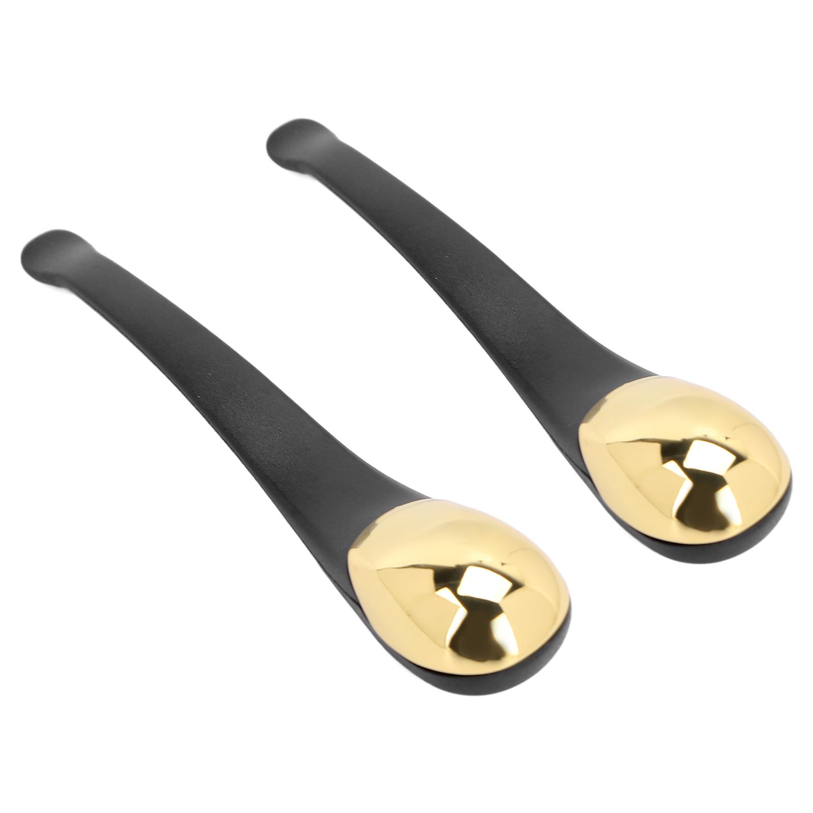 

2pcs Eye Cream Applicator Spatula Metal Face Eye Massage Tool Stick for Dark Circle Puffiness