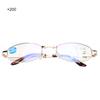Multifocal Progressive Presbyopic Glasses Blue Light Blocking Reading Glasses for Men Women(+200