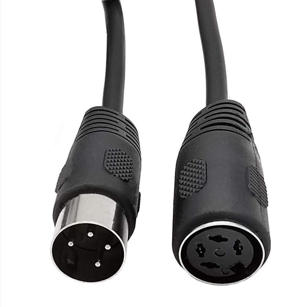 3m/9.8ft 4 Pin DIN Connector Cable Extension Power Cord for Car AV Equipment