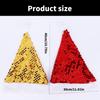 Christmas Santa Hats with Furry Brim Caps New Year Party Cosplay Accessories
