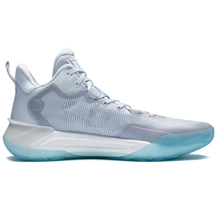 Li Ning Liren 3 Glacier Textile, Synthetic Leather, TPU Abrasion Resistant Breathable Mid top Basketball Shoes Men's ABAS089-3