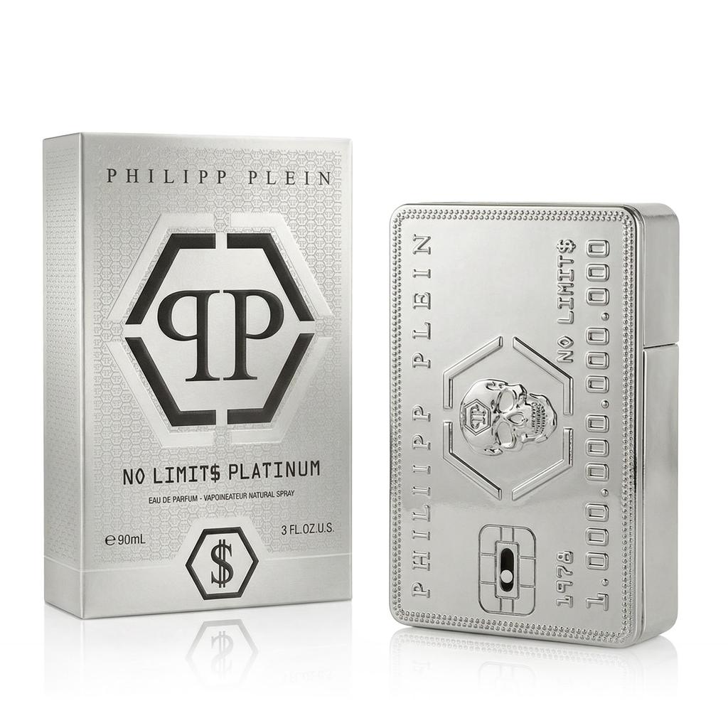 Philipp Plein, No Limits Platinum, Eau De Parfum, Per Uomo, 90 ml