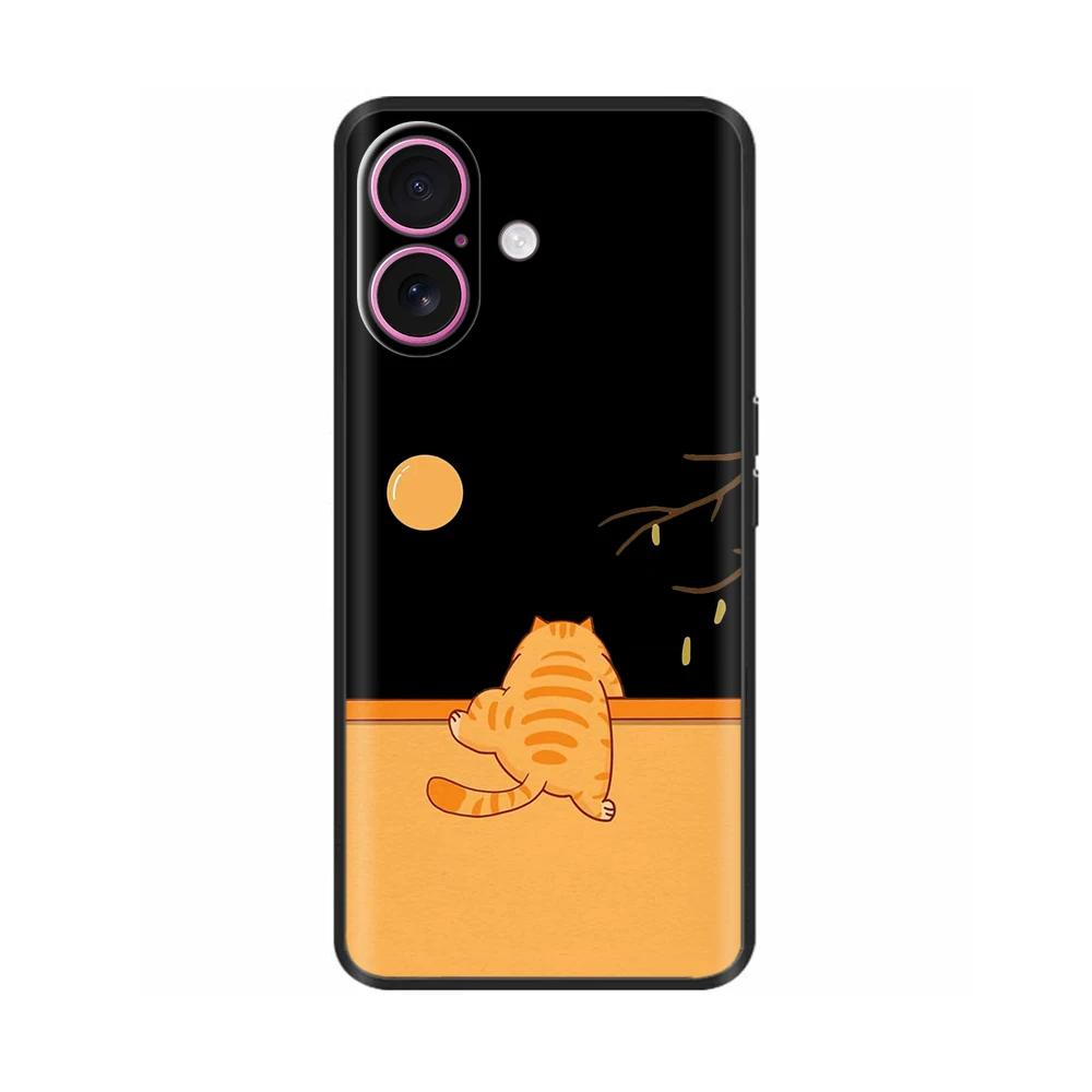 Case For Apple iPhone 16 16 Pro Max Plus Heart Butterfly Full Protection Soft Liquid Silicone Cover for iPhone 16 Plus Pro Max