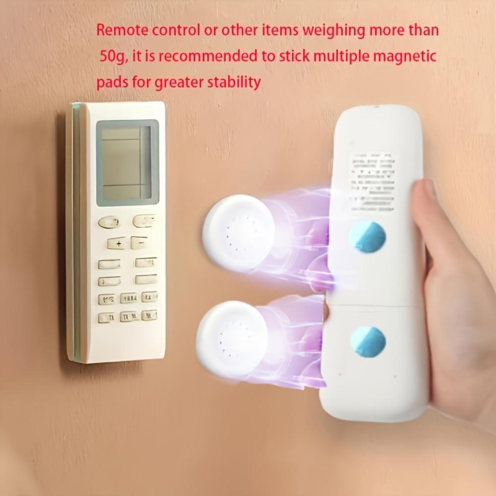 Fashion Style Plastic Magnetic Hook Wall Mount, 7/12 Pieces Strong Magnetic Hanging Bracket for Remote Control Refrigerator and Home Storage Rack