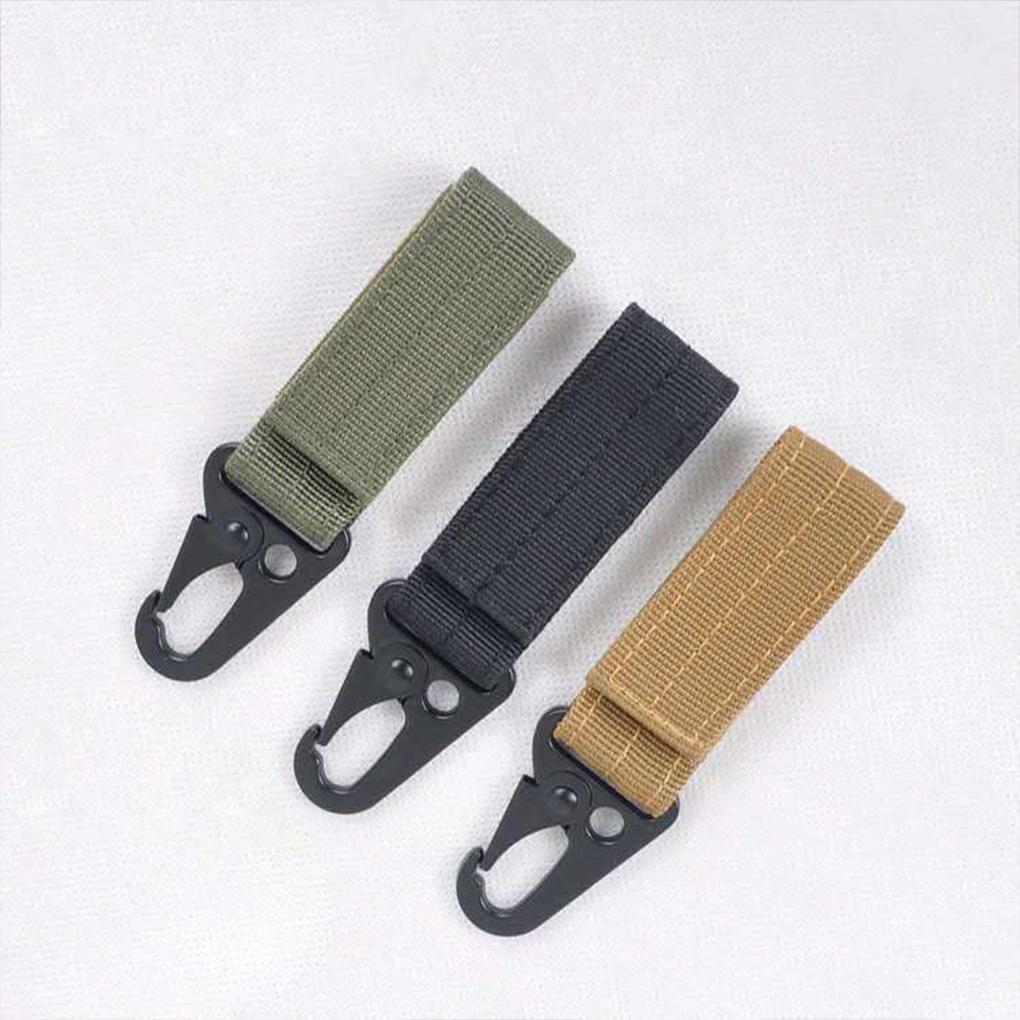 Belt Carabiner Key Chain Portable Detachable Dual Layer Heavy Duty Replacement Sticker Type Stylish Outside Keyring