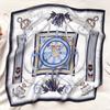 Spring/Summer Leisure Neckerchief 70*70cm Square Scarf Breathable Imitation Silk Hijab Women’s Fashion Print Shawl