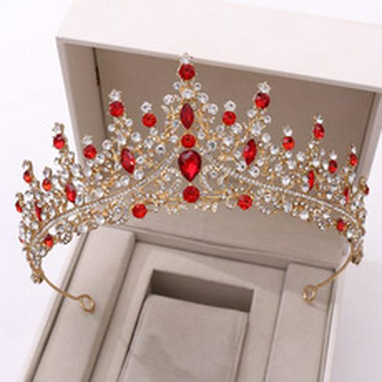 Baroque Rhinestone Crown Hair Comb for Bridal or Birthday Accessories