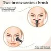 Dual Ended Nose Contour Brushes 1 3 Pcs Kit Angled Eyeshadow  Brush For Beauty Enthusiasts Daily Makeup Routine