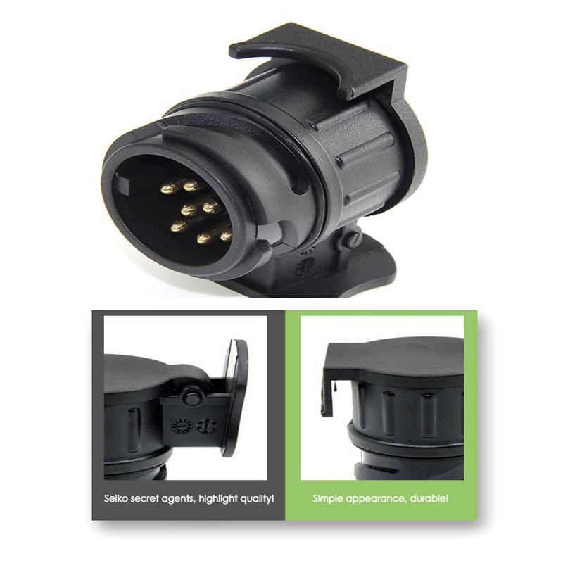 Buy Trailer Truck 13 to7 Pin Socket Electric Towing Converter Tow Bar