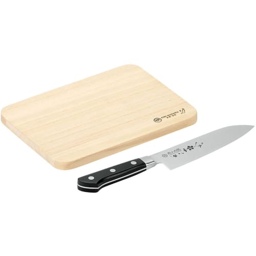 Tsubame-no-Takumi Sakuragin Santoku Knife 170mm & Paulownia Wood Cutting Board ETO-1500