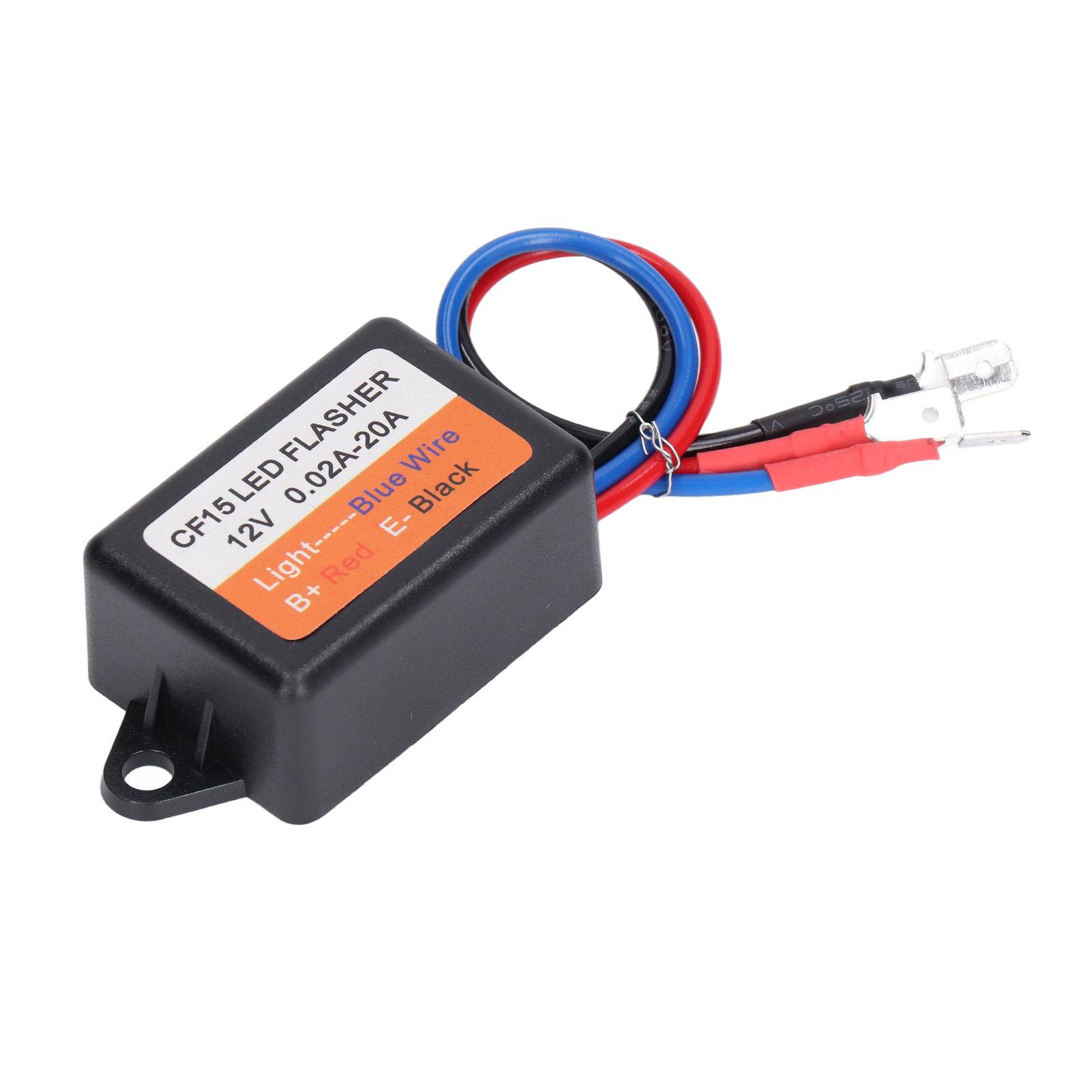 

Flash Strobe Controller Auto Car Flasher Module LED Turn Light Relay 12V 0.02‑20A