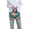 Beach Hammock Pattern Insulated Lunch Bag for Women Kids Portable Food Boxes Thermal Lunch Box Tote