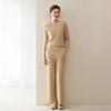 Fanzhen Women's 100% Cashmere Wide-Leg Trousers