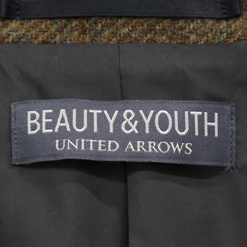 B&Y U-ARROWS Excellent Condition 1222-144-1725 MOON Tweed Jacket Jacket L BrownUsed