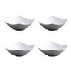 1/4Pcs Disposable Square Serving Bowls Smooth Edges Party Snack Salad Bowl