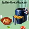 Silicone Air Fryer Tray Reusable Base Mat for 3 To 5LB Air Fryers Heat Resistant Non-Stick Tray Replacement of Parchment Paper