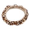 Pluszowy nadruk Leopard Print Pokrywa kierownicy Elastyczne antypoślizgowe materiały samochodowe