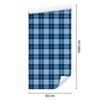 Blue Checkered Wallpaper for Living Room and Bedroom 50x1000